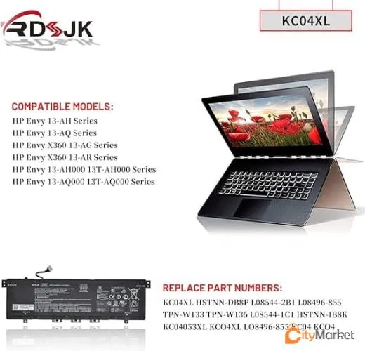 Photo 1 of KC04XL Battery for HP Envy X360 13-AG 13M-AQ 13-AH 13-AR battery