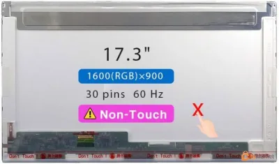 LED LCD Screen 17.3" HD+ 1600x900 30 Pin ლეპტოპის ეკრანი