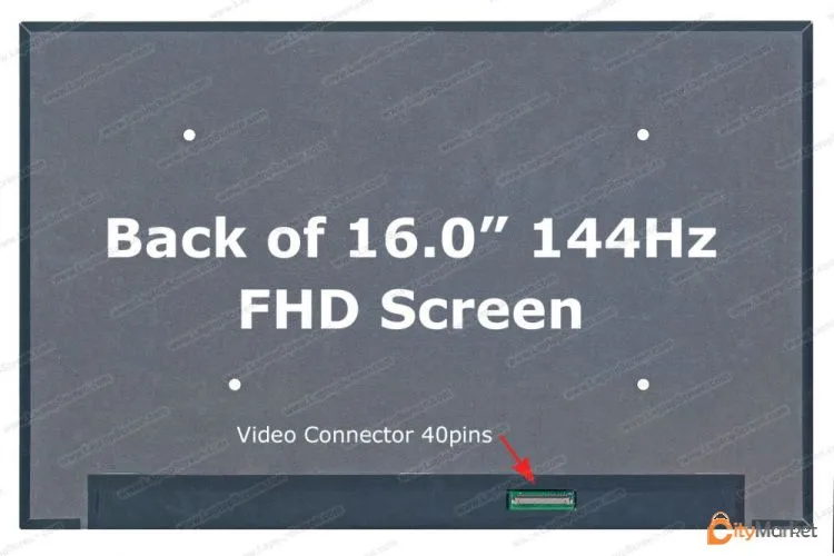 Photo 1 of 16.0" 144 Hz, 40 pin FHD+ screen