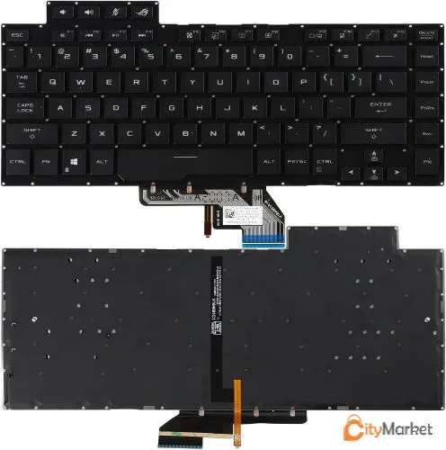 Photo 1 of ASUS ROG Zephyrus GA502 GU502 GX502 GM502 Laptop Black Backlit Keyboard